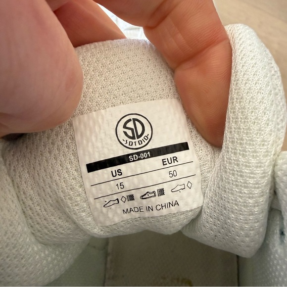 White and Gold High-Top Wrestling Shoes Sneakers 15